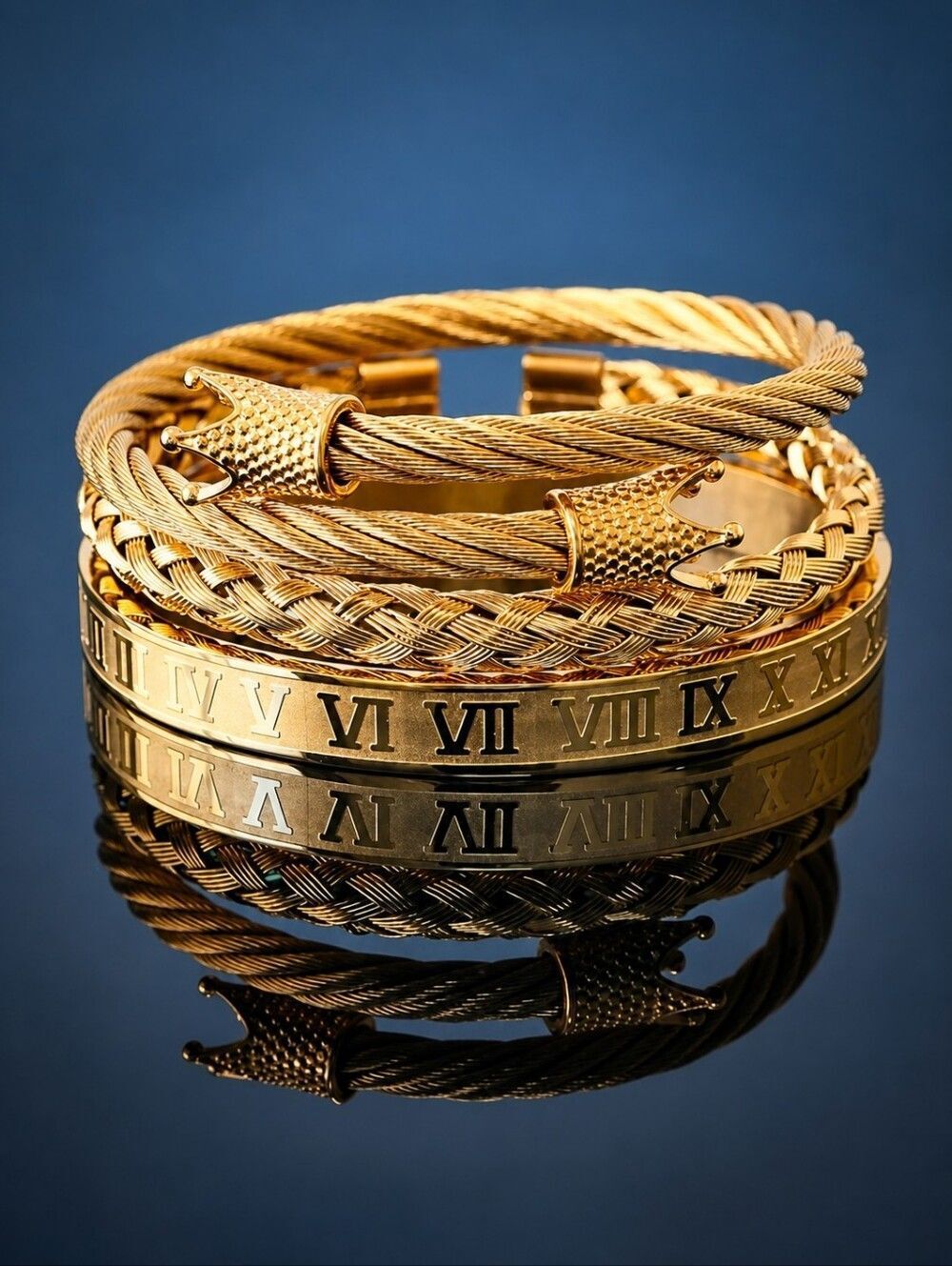 Royal Stainless Steel Bracelet Set